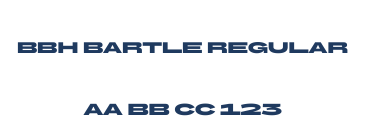 BBH Bartle Regular Font Preview