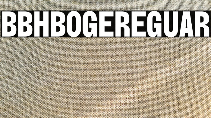 BBH Bogle Regular Example 2