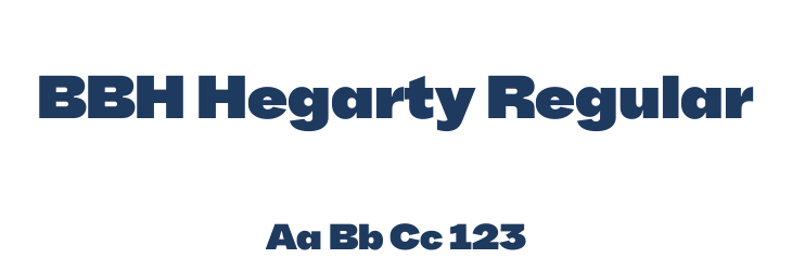 BBH Hegarty Regular Font Preview