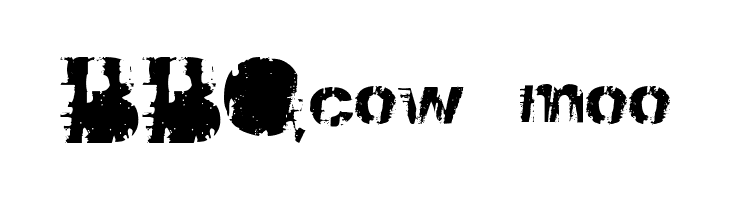 BBQcow moo  baixar fontes gratis