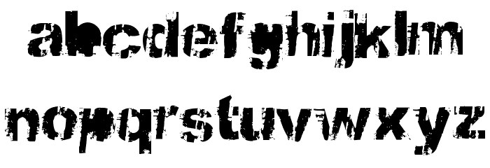 BBQcow moo Font LOWERCASE