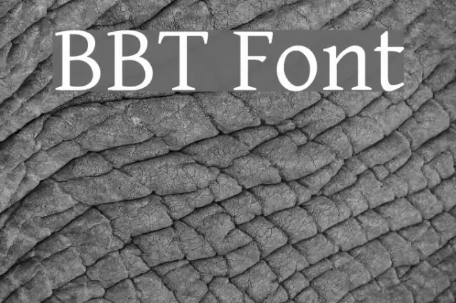 BBT Font examples
