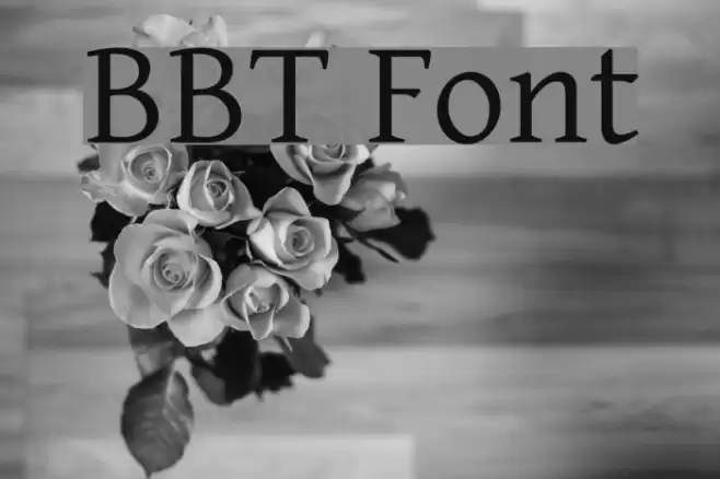 BBT Font examples