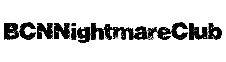 BCN Nightmare Club  免费字体下载