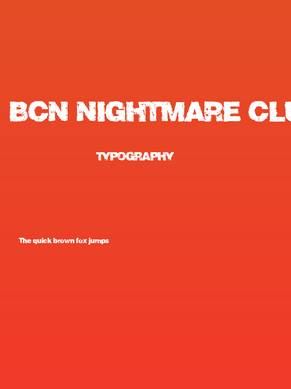 BCN Nightmare Club Poster