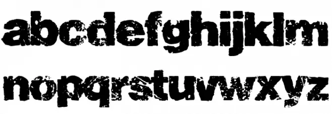 BCN Nightmare Club Caratteri MINUSCOLO