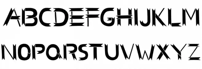 BCSBenWood Schriftart Groß