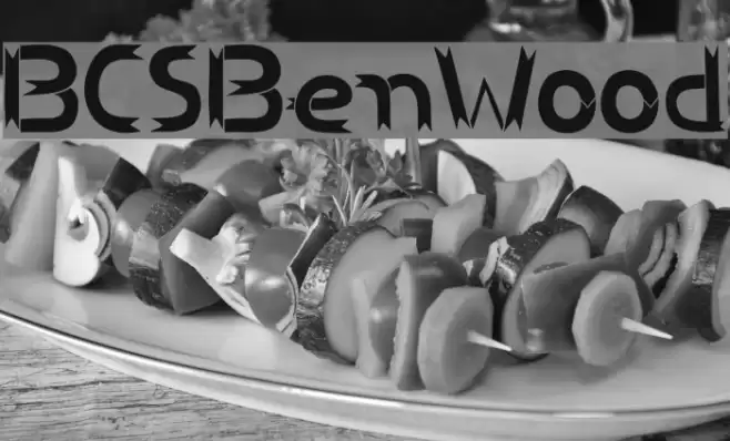 BCSBenWood Font examples
