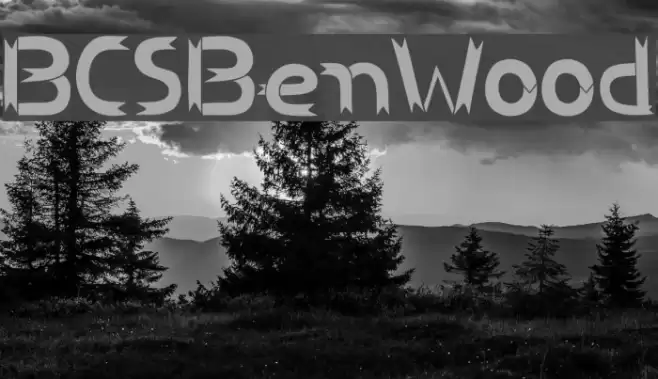 BCSBenWood Font examples