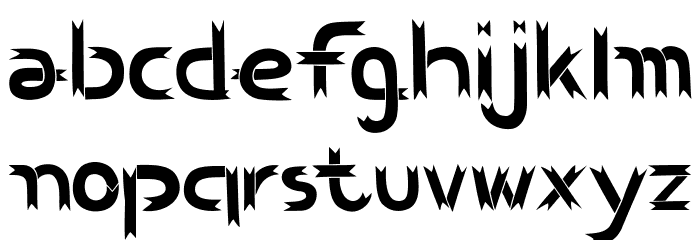 BCSBenWood Font LOWERCASE