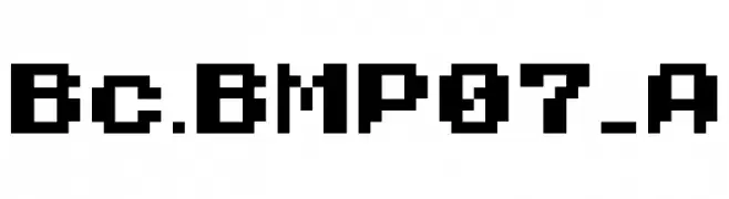 Bc.BMP07_A  フリーフォントのダウンロード