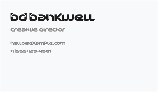 BD Bankwell Business Card
