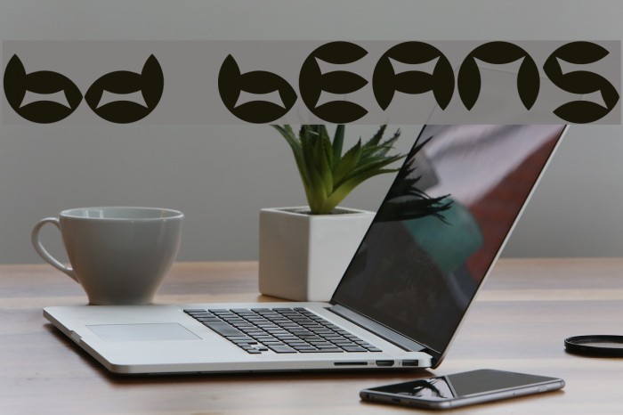 BD Beans Font examples