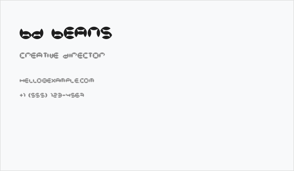 BD Beans Business Card