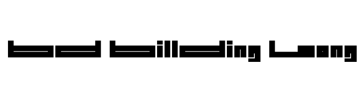 BD BillDing Long  免费字体下载