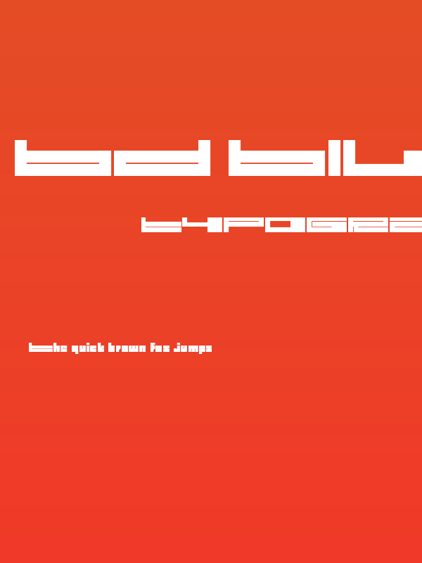 BD BillDing Long Poster