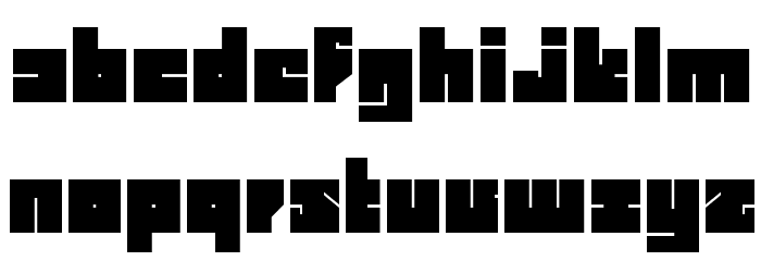 BD BillDing Long Font LOWERCASE
