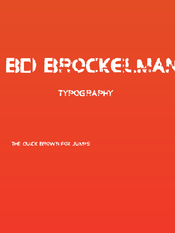 BD Brockelmann Poster