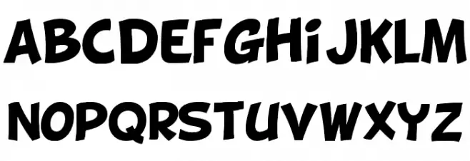 BD Cartoon Shout Fuentes MINÚSCULAS
