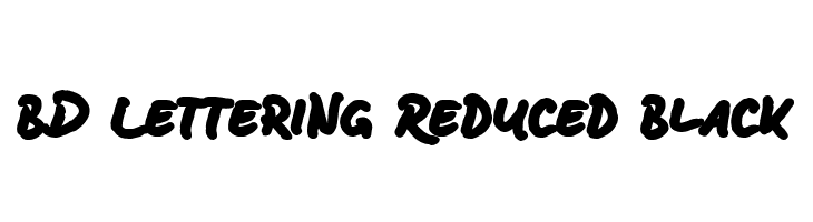 BD Lettering Reduced Black  Frei Schriftart Herunterladen