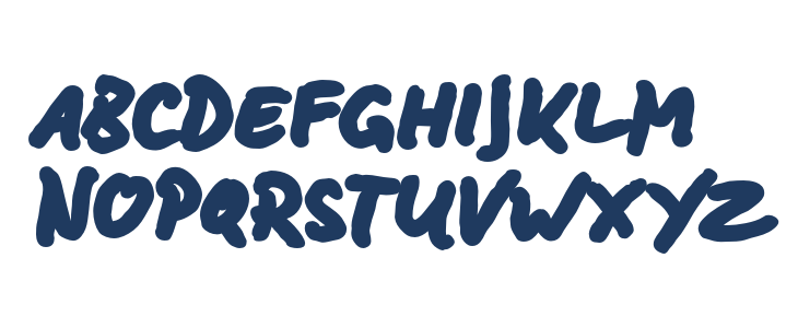 BD Lettering Reduced Black Lowercase