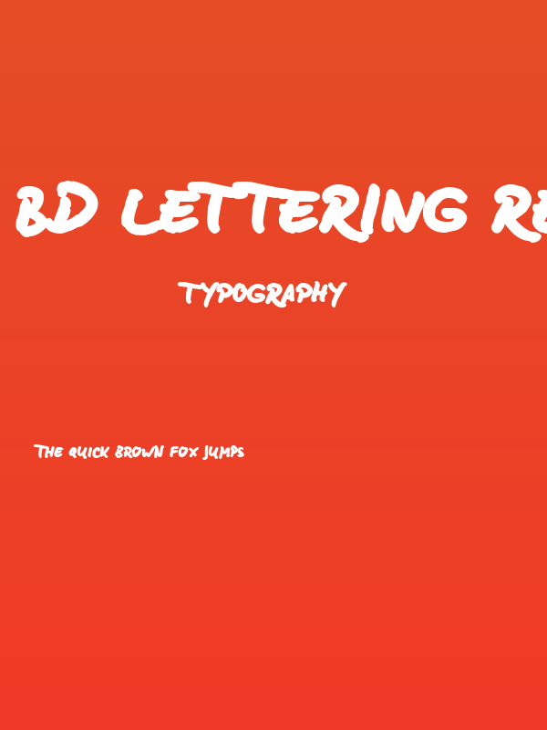 BD Lettering Reduced Black Poster