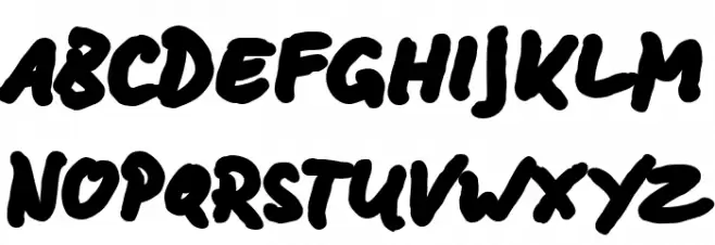 BD Lettering Reduced Black फ़ॉन्ट लोअरकेस