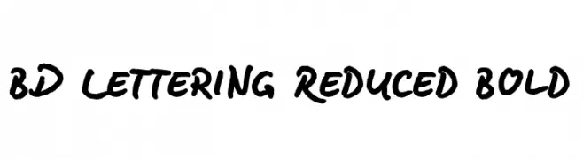 BD Lettering Reduced Bold  Descarca Fonturi Gratis