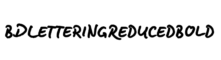 BD Lettering Reduced Bold  フリーフォントのダウンロード