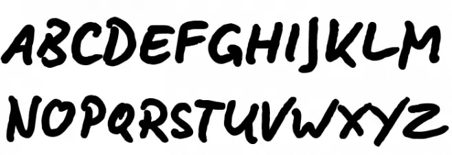 BD Lettering Reduced Bold Caratteri MINUSCOLO
