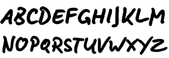 BD Lettering Reduced Bold Font LOWERCASE