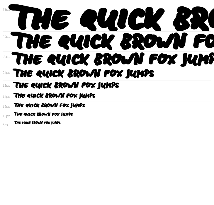 BD Lettering Reduced Ultra Waterfall