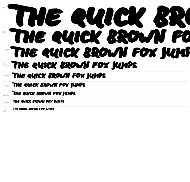 BD Lettering Reduced Ultra Waterfall