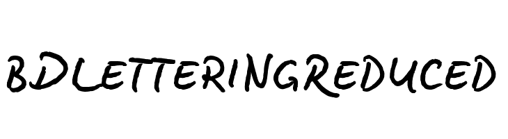 BD Lettering Reduced  baixar fontes gratis