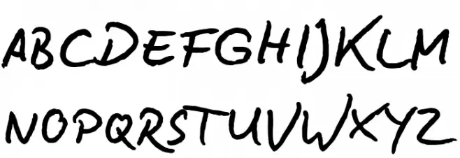 BD Lettering Reduced Caratteri MAIUSCOLE