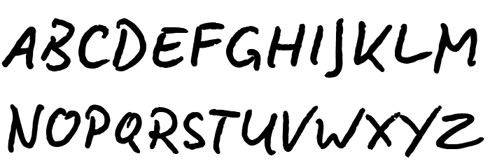 BD Lettering Reduced Font LOWERCASE