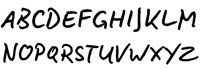 BD Lettering Reduced Font LOWERCASE