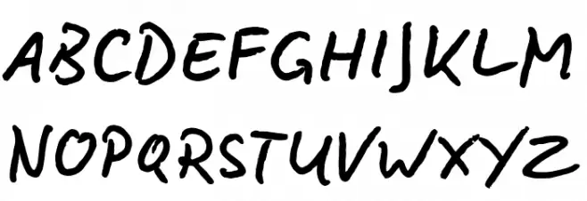 BD Lettering Reduced Font LOWERCASE
