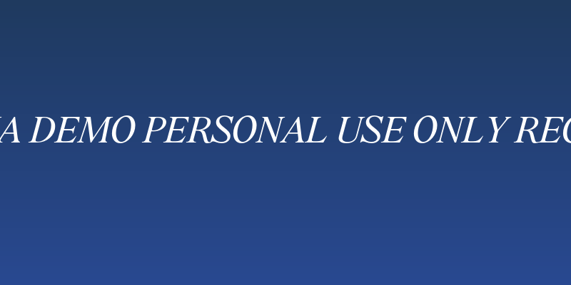 BD Megalona DEMO Personal Use Only Regular Italic Social Header