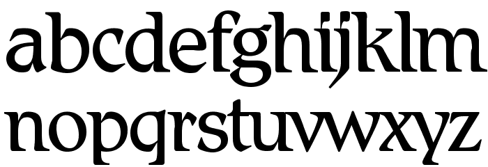 BD Renaissance Font LOWERCASE
