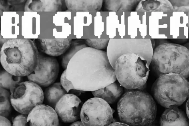 BD Spinner Font examples