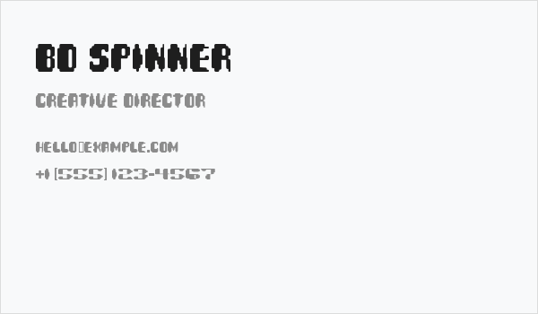 BD Spinner Business Card