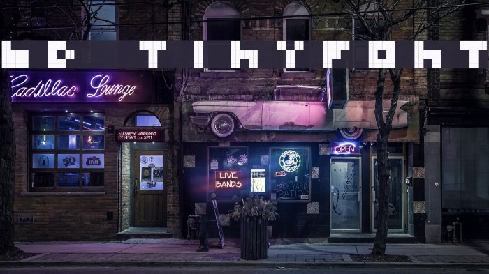BD TINYFONT Font examples