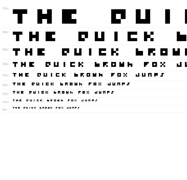 BD TINYFONT Waterfall