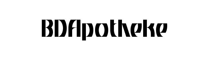 BDApotheke  Free Fonts Download