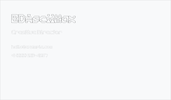 BDAsciiMax Business Card