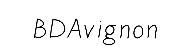 BDAvignon  नि: शुल्क फ़ॉन्ट्स डाउनलोड