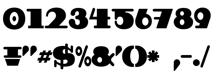 BDBroadbandRound Font OTHER CHARS