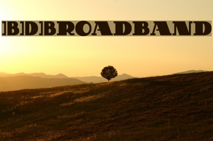 BDBroadband Font examples