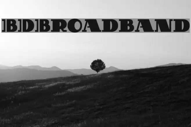 BDBroadband Schriftart examples